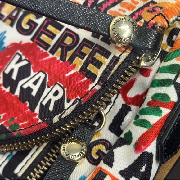 Karl Lagerfeld Women’s‎ Bag Crossbody Messenger Graffiti Colorful Casual Trendy - Picture 8 of 9
